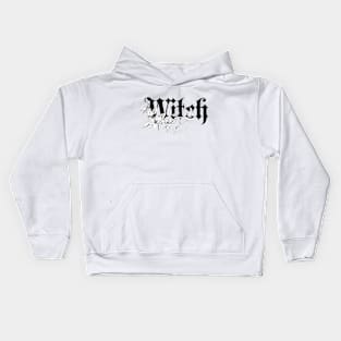 Witch with flowers Kids Hoodie